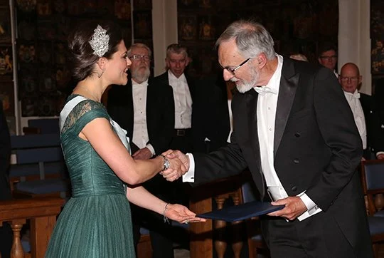 Crown Princess Victoria of Sweden attended the annual meeting of the of the Swedish Academy of Sciences in Stockholm