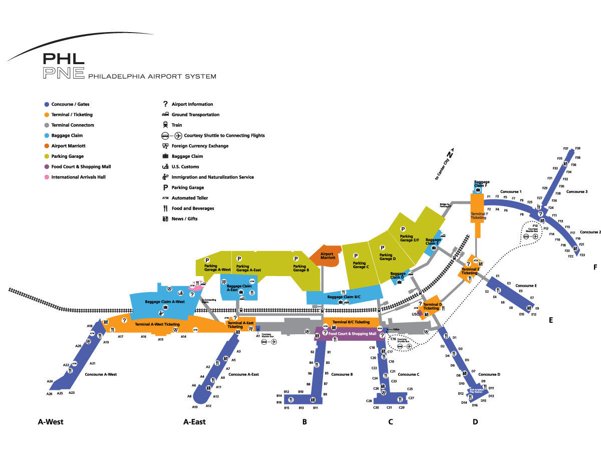 Map Of Phl Airport