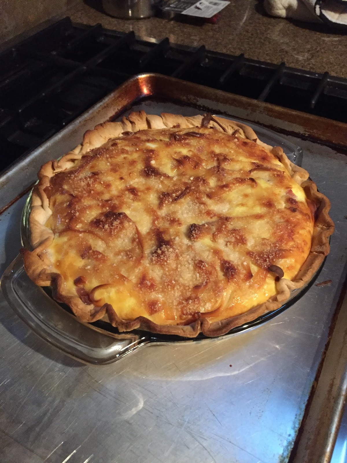 Frazgo Feasting Spinach, Ham, Smoked Gruyere Quiche