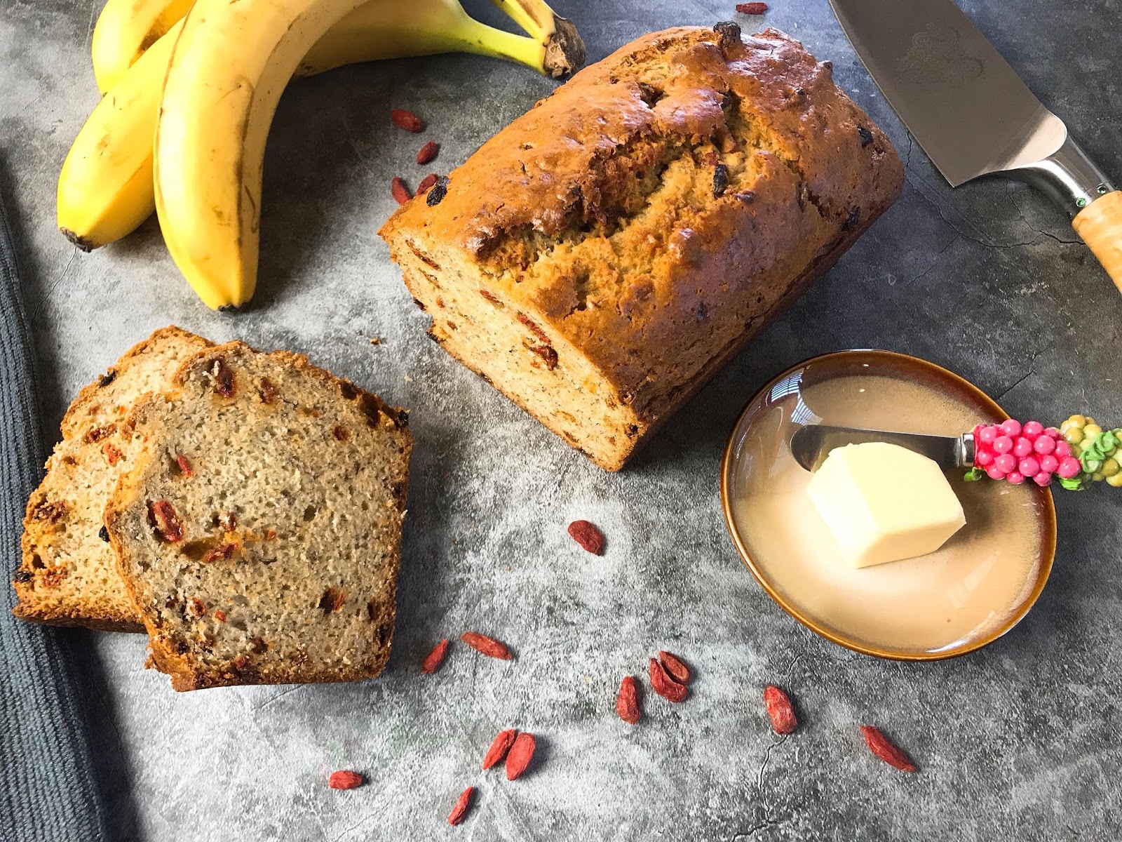 Banana Bread with Goji Berries