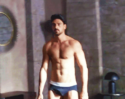 Netflix hunk Michele Morrone in briefs and speedos: Then the speedos come o...
