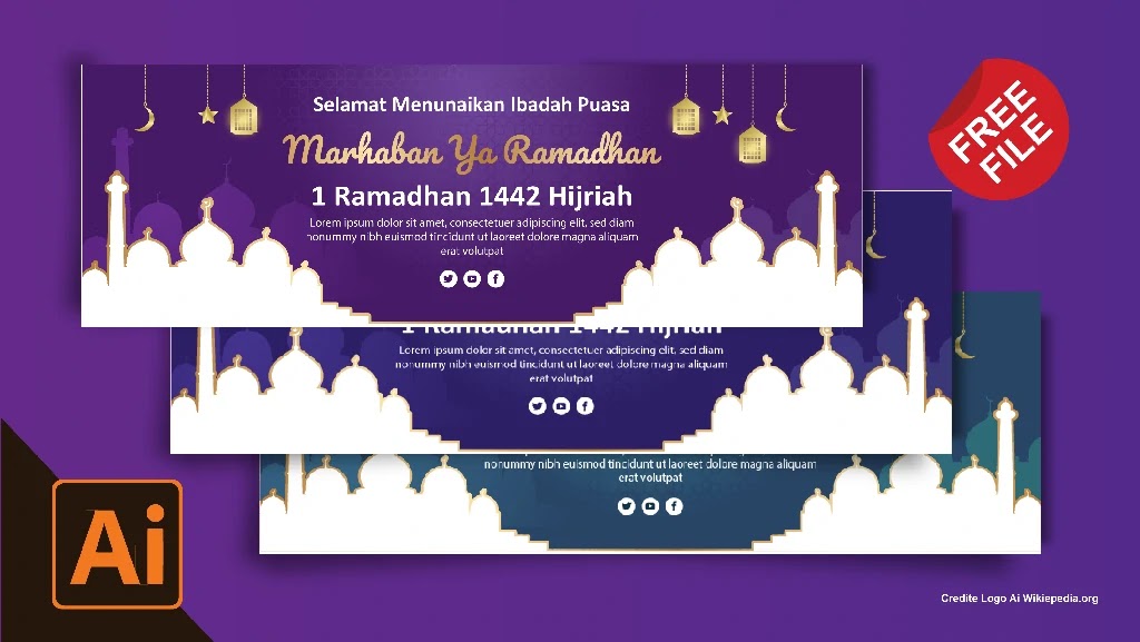 Download Template Banner Ramadhan Gratis - TEMPLATEKITA.COM