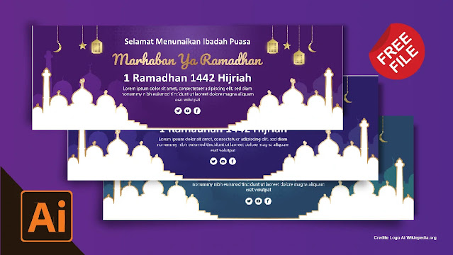 Download Template Banner Ramadhan  Gratis