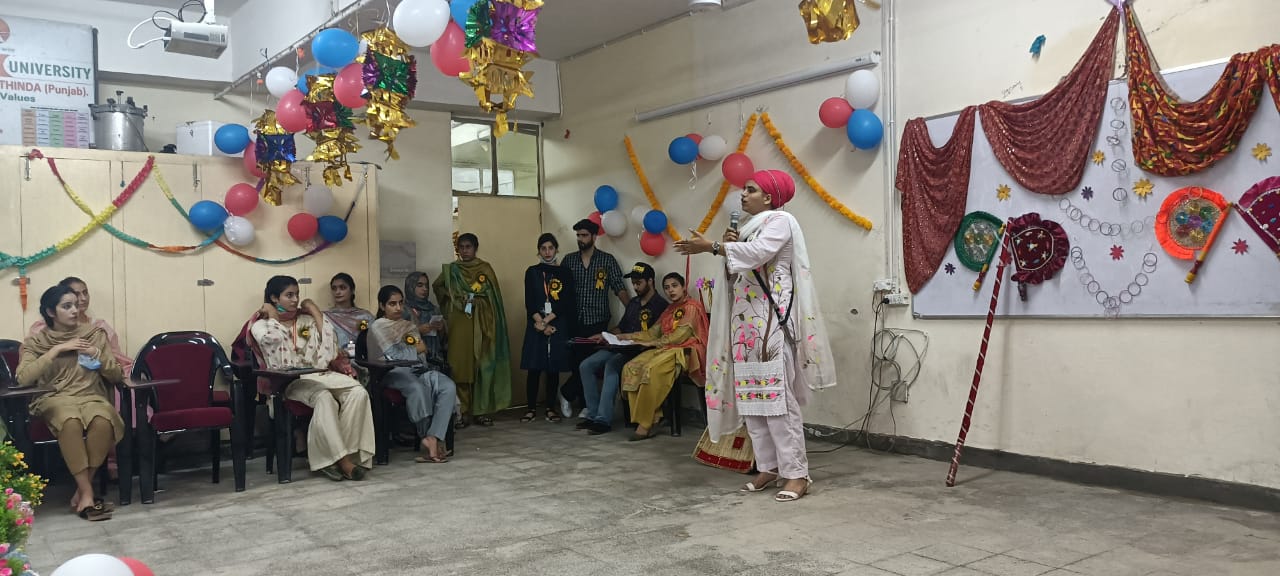 Adesh Institute of Paramedical Sciences, Bathinda celebrated ‘Teej’ with great festivity and enthusiasm Speaking on the occasion, Principal Adesh Institute of Paramedical Sciences, Dr. Imtiyaz Wani highlighted the cultural significance of Teej festival and said in Punjab