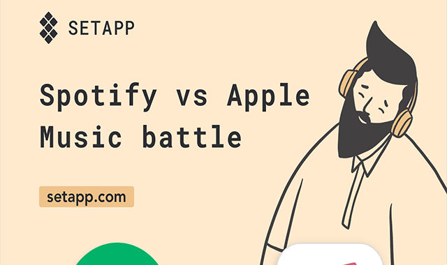 The Best Music Subscription: Apple Music vs Spotify #infographic