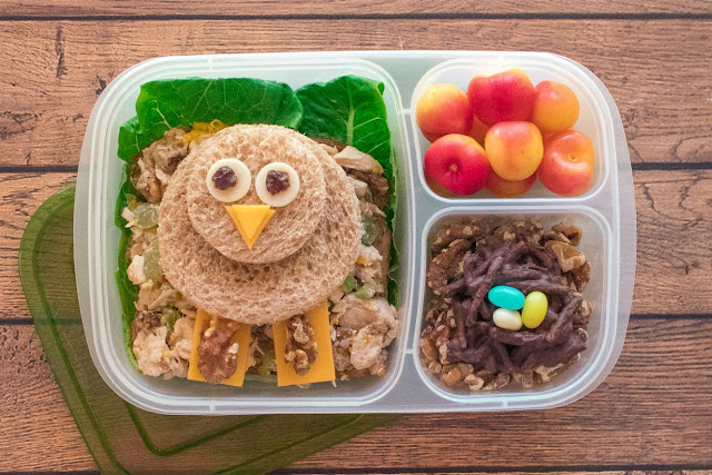 How to Make a Bird Themed School Lunch featuring California Walnuts