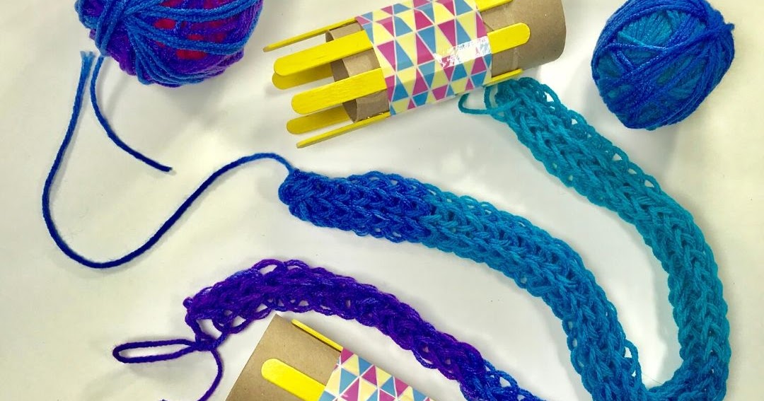 Cassie Stephens Toilet Paper Tube Knitting!