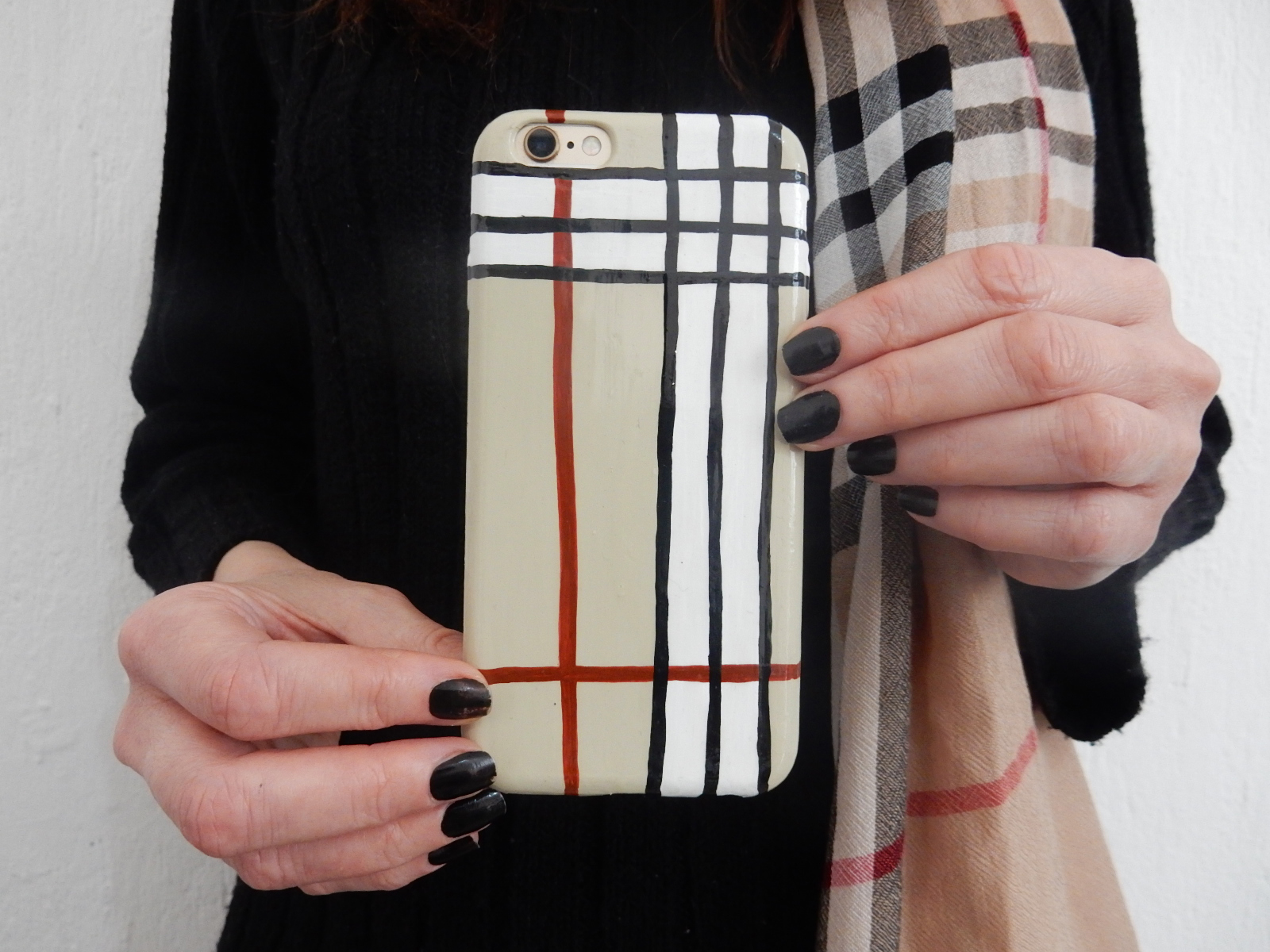 DIY Burberry Inspired Phone Case