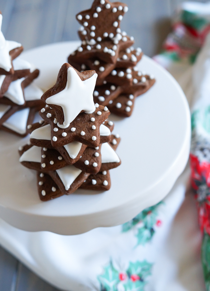 Clementine Gingerbread Cookie Trees Bake at 350°