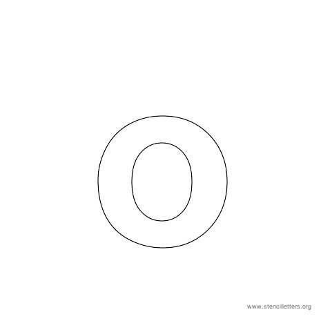 Bubble Letters Lowercase O - Birthday Letter