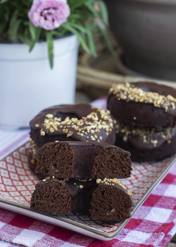 Donuts de chocolate saludables al microondas #sinazucar #singluten #sinlactosa