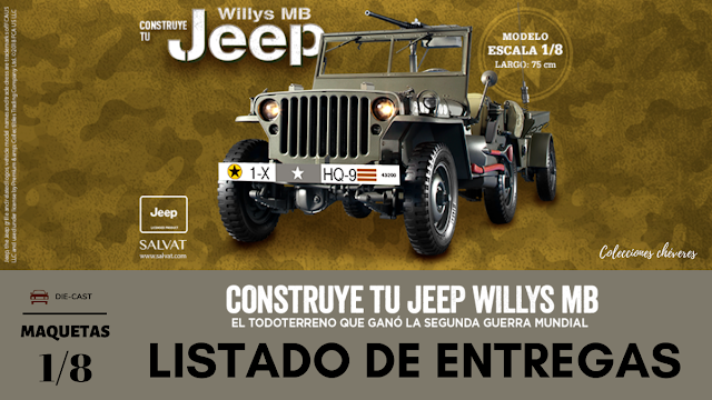Listado de entregas de la Jeep Willys MB 1:8 Salvat