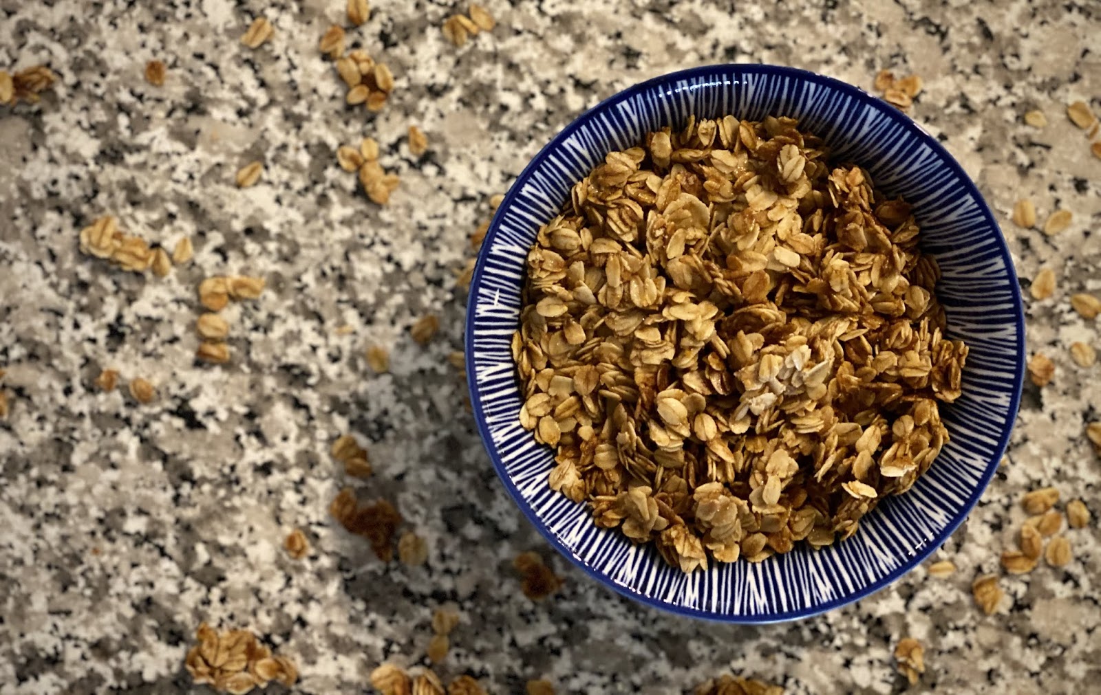 the perfect granola with whiskey barrel maple syrup, coconut oil