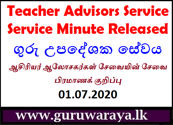 Teacher Advisors Service : Service Minute Released