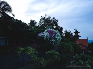 Gardens View Of Buddhist Temple In The Evening At Banjar Tegeha Village North Bali Indonesia