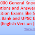 Top 11000 General Knowledge Questions and Answers for Competition Exams like SSC CGL, CHSL, Bank and UPSC Exams
