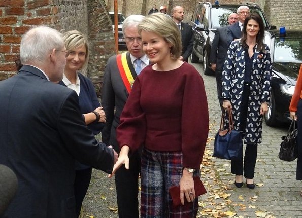 Queen Mathilde visited the Spermalie School in Brugge