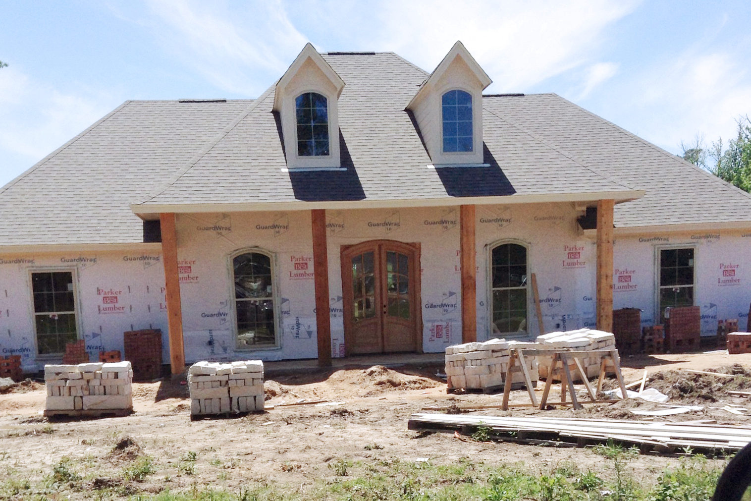 Harper Custom Homes Orangefield stone