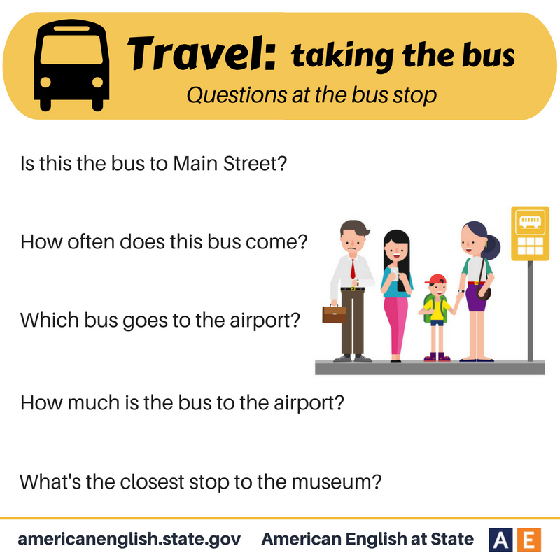 Learn English / D. Conversation / 009. Travel taking the bus