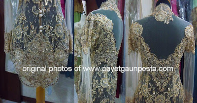 Payet Gaun Pesta Desain Baju Pesta Kebaya  Modern dan 
