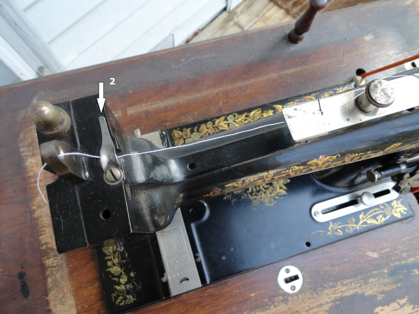 Sewing By Day How To Thread a New Home Treadle Sewing Machine