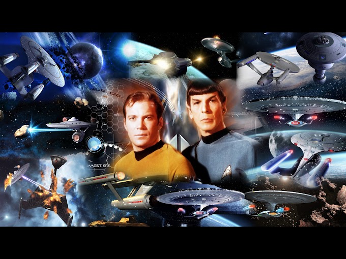 Star Trek Collage Fan Art Wallpaper