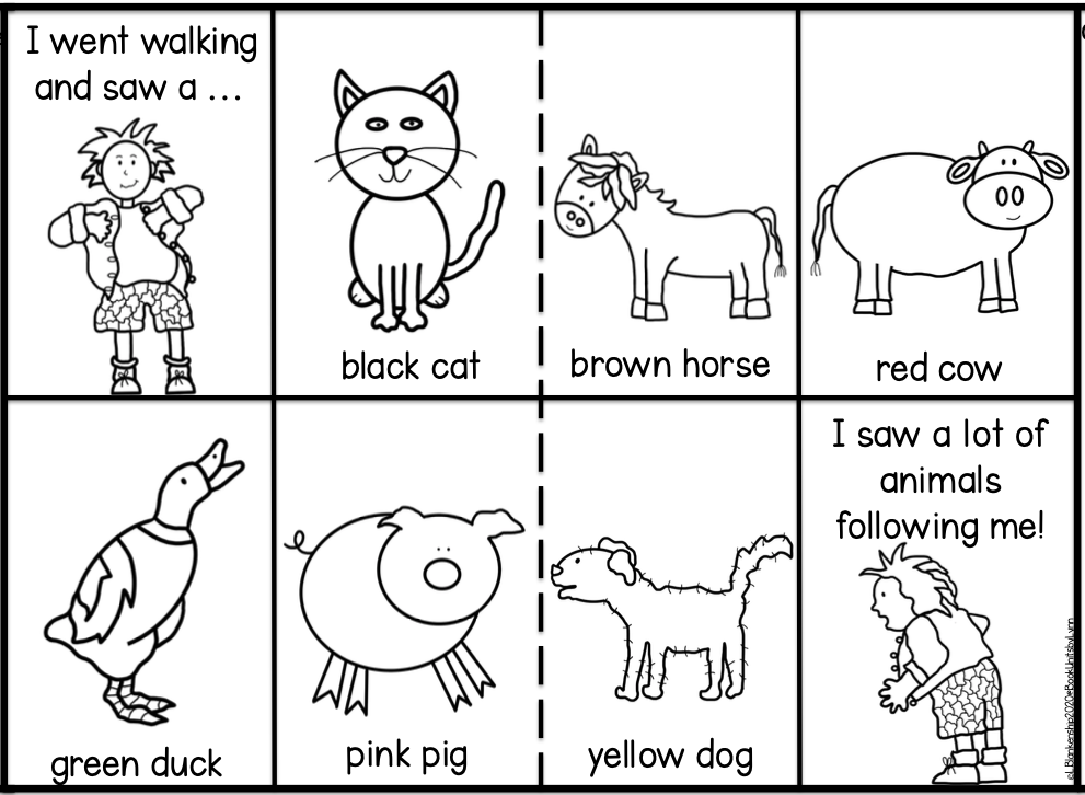I Went Walking Printable Book Printable Word Searches I Went Walking Printable Book Printable Word Searches