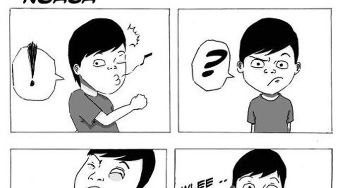 Terlalu Gaya Di Depan Kaca