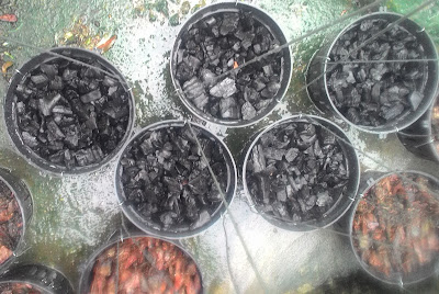 than củi được ngâm no nước trước khi trồng lan