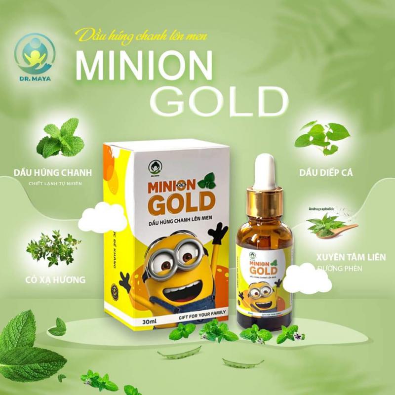 [Dr. Maya] Dầu Húng Chanh Minion Gold Lên Men