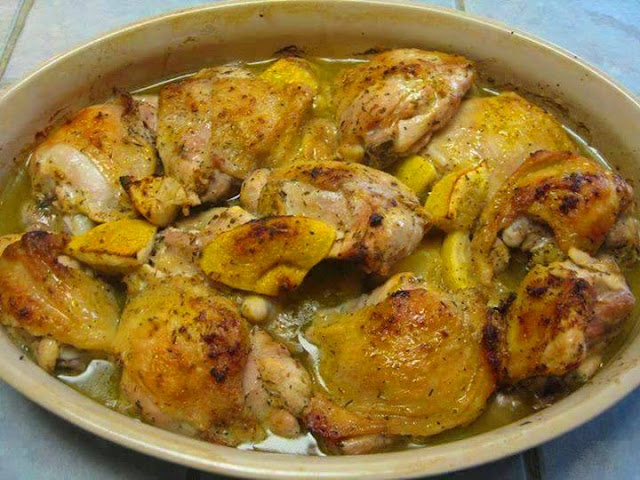 بطاطس بالفرن مع الدجاج بطاطس بالفرن مع الدجاج