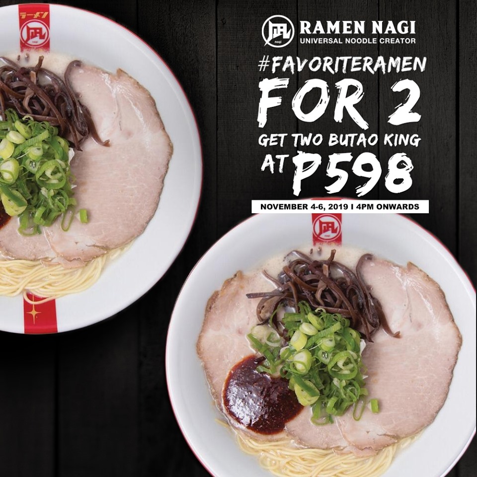 Manila Shopper Ramen Nagi Ayala Malls Manila Bay Branch Opening Promo