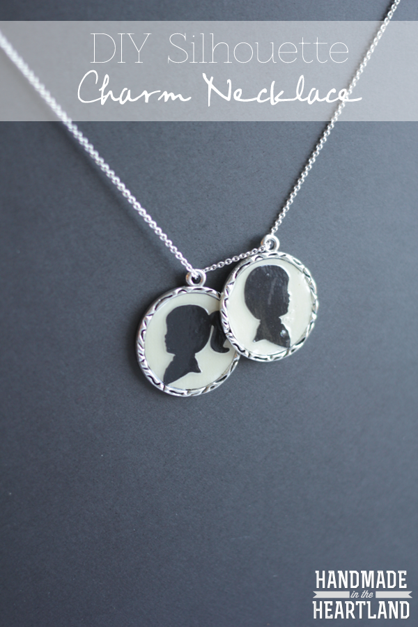DIY Silhouette Charm Necklace