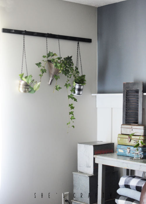 She's Crafty Peg Rack Hanging Plant Holder