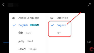 How to change the language of the subtitle on Disney plus Hotstar