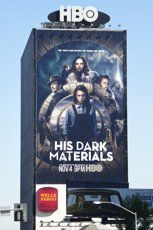 Giant His Dark Materials series launch billboard Giant His Dark Materials series launch billboard