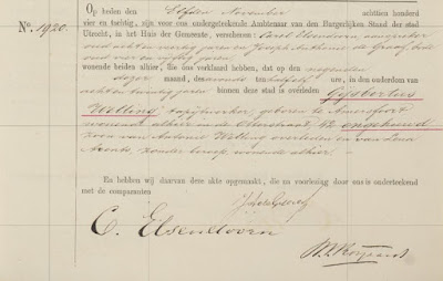 Overlijdensakte Gijsbertus Welling 1856