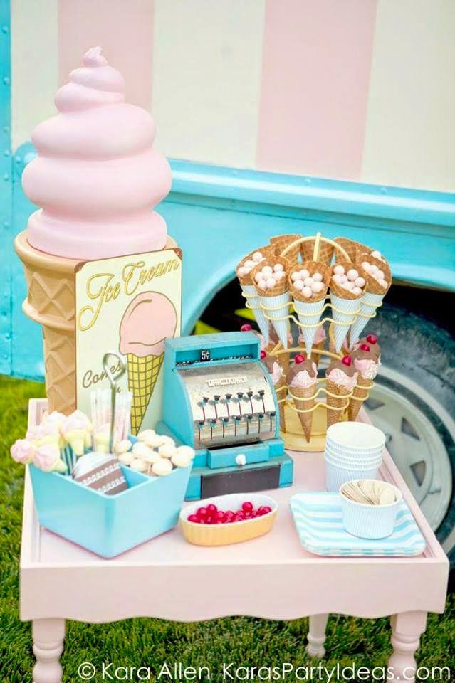 Ice Cream inspired party packaging