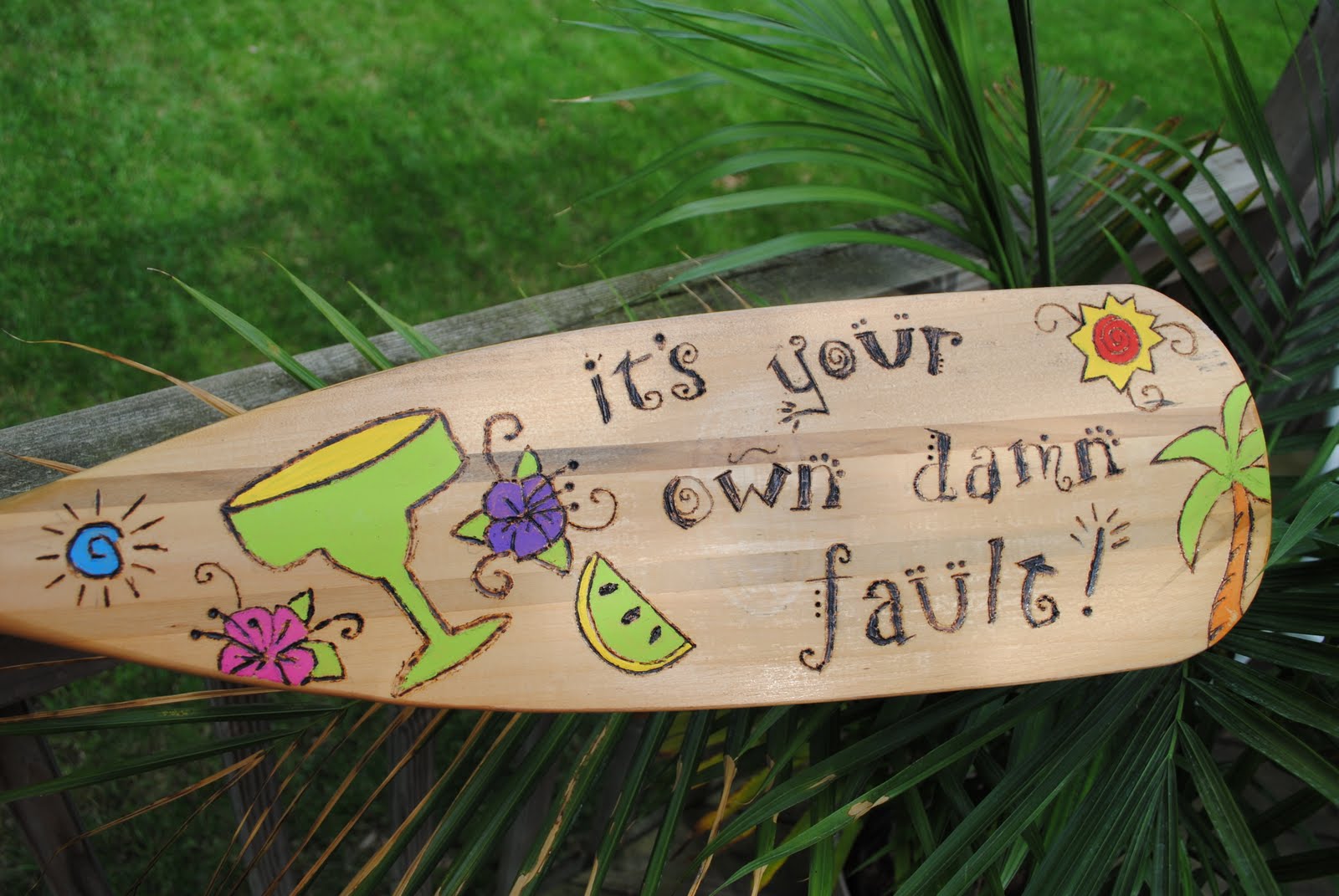 Good Golly, Ms. Molly! Woodburning Oar Project