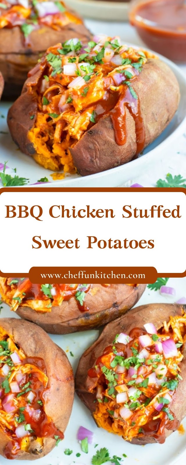 BBQ Chicken Stuffed Sweet Potatoes BBQ Chicken Stuffed Sweet Potatoes