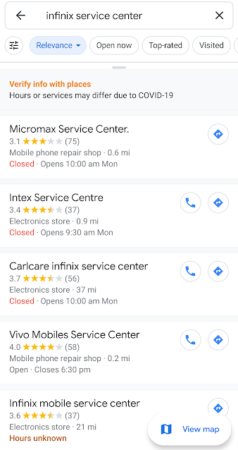 How to find infinix mobile service centre near me in Hindi - इंफिनिक्स सर्विस सेंटर को कैसे ढूंढे?