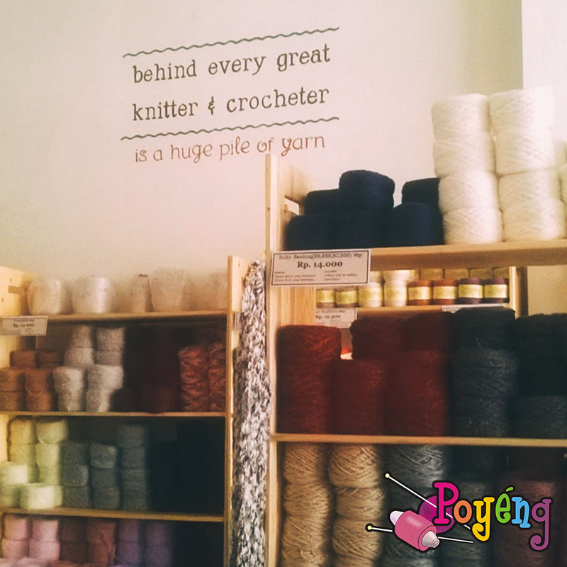 Ajeng Belajar Merajut Yarn Shop in Yogyakarta Poyenghobby