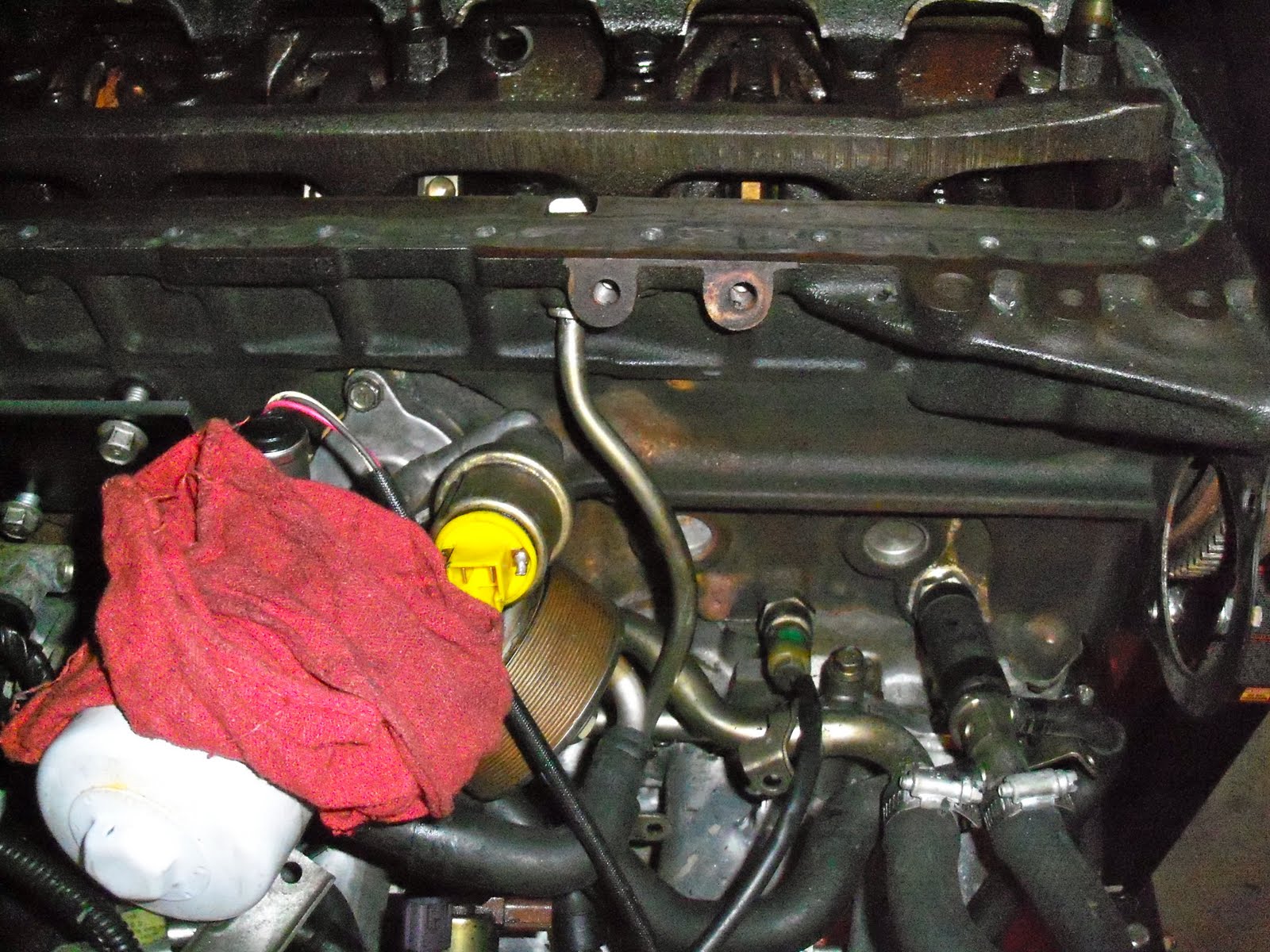 ziptied z dipstick holes