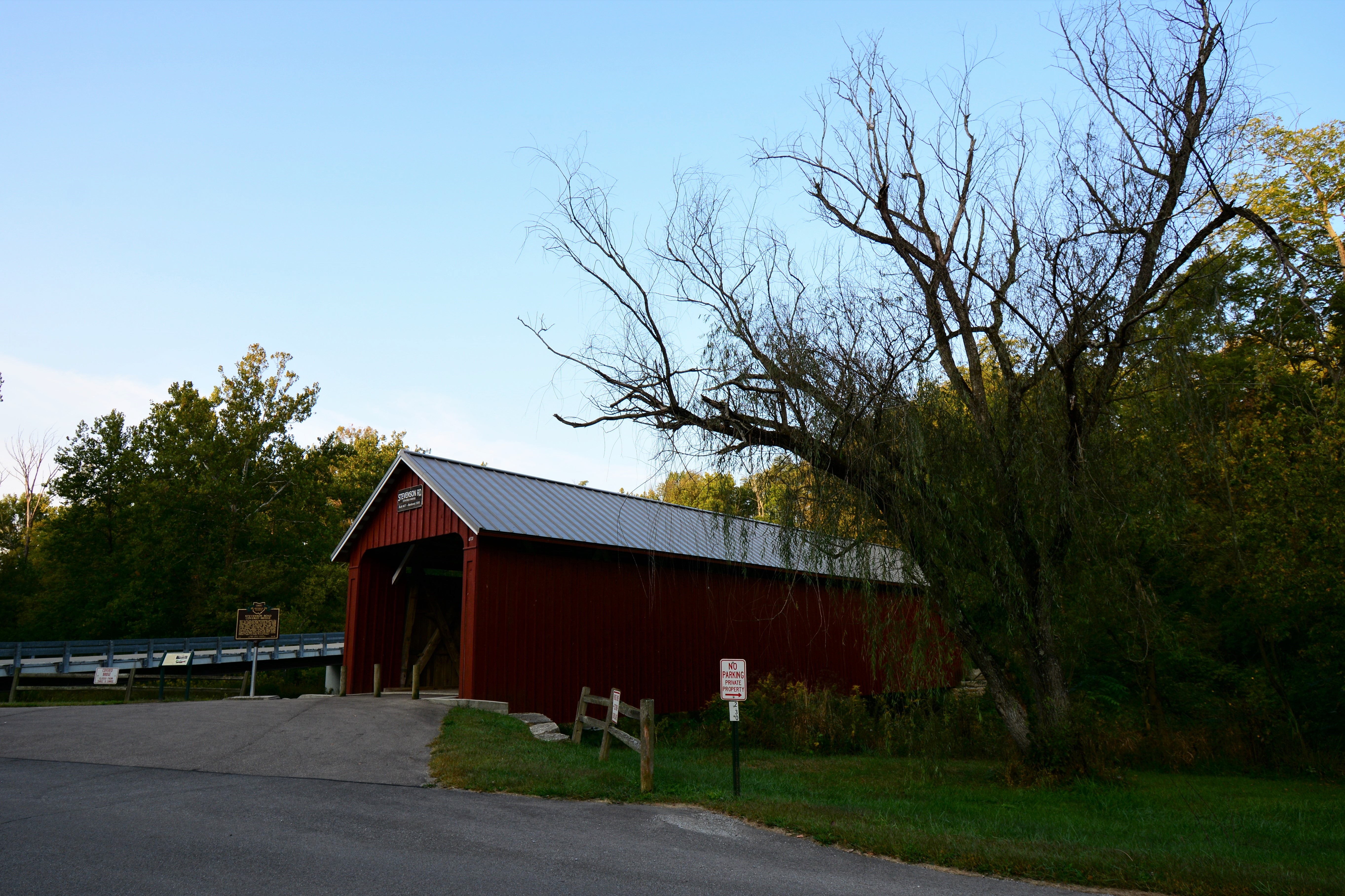 COVERED BRIDGES IN OHIO + STEVENSON ROAD COVERED BRIDGE XENIA, OHIO