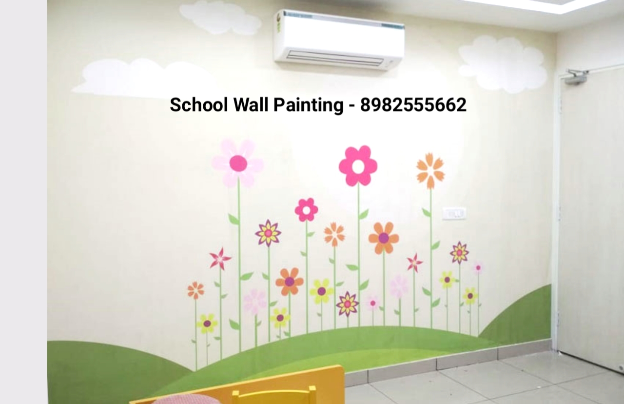 Playschool Wall Painting,Nursery School Wall Painting Artist,School