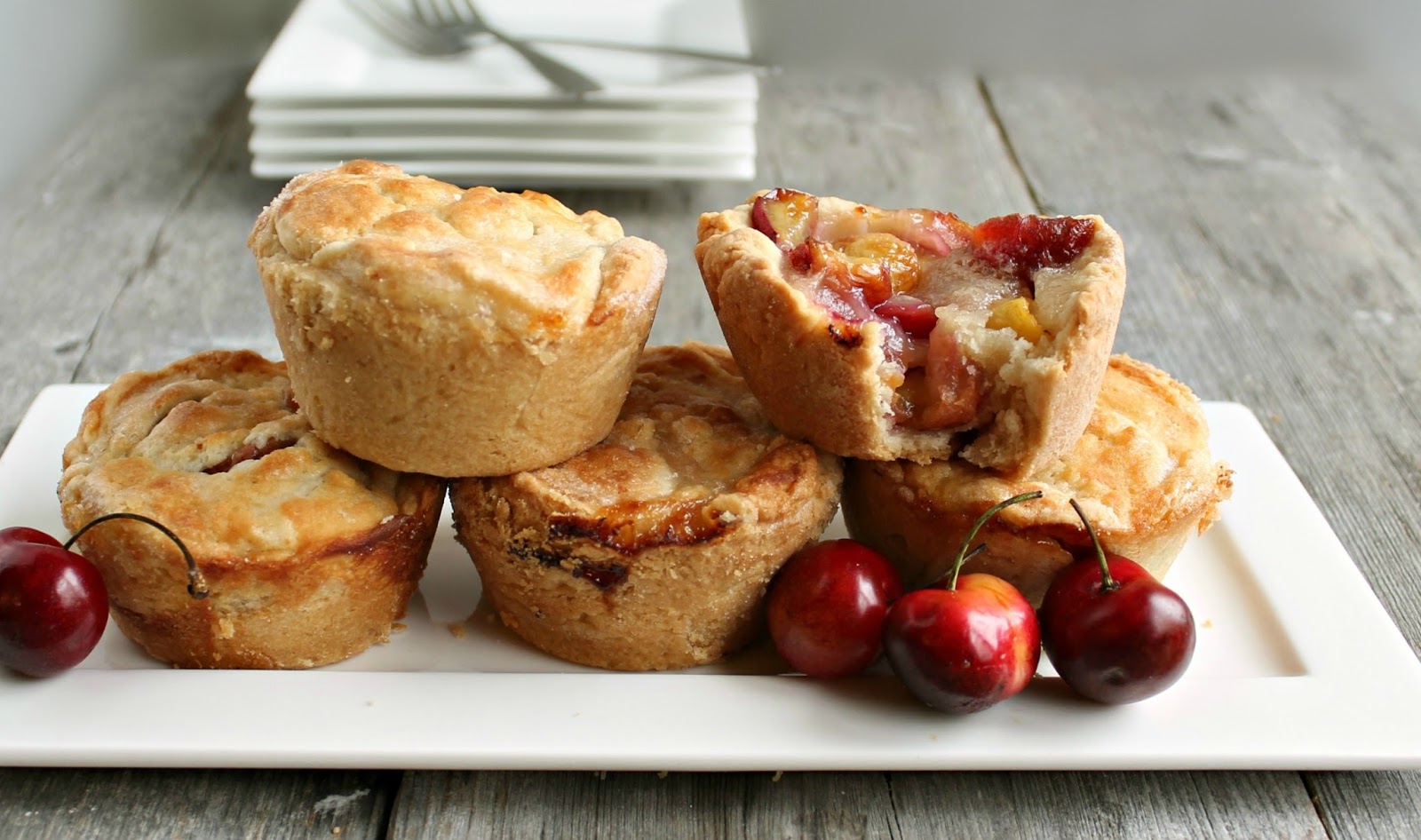 Hungry Couple Mini Cherry Muffin Cup Pies