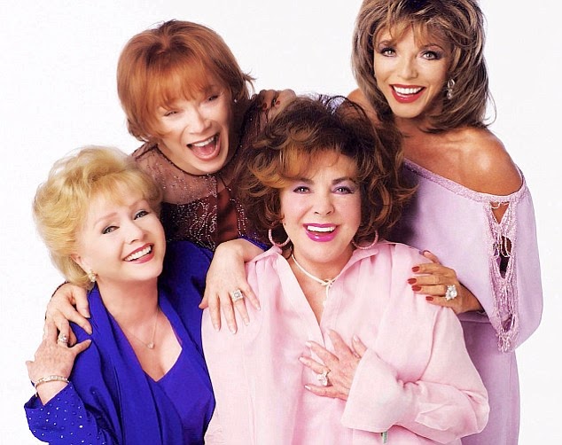 Debbie Reynolds, Shirley MacLaine, Elizabeth Taylor and Joan Collins