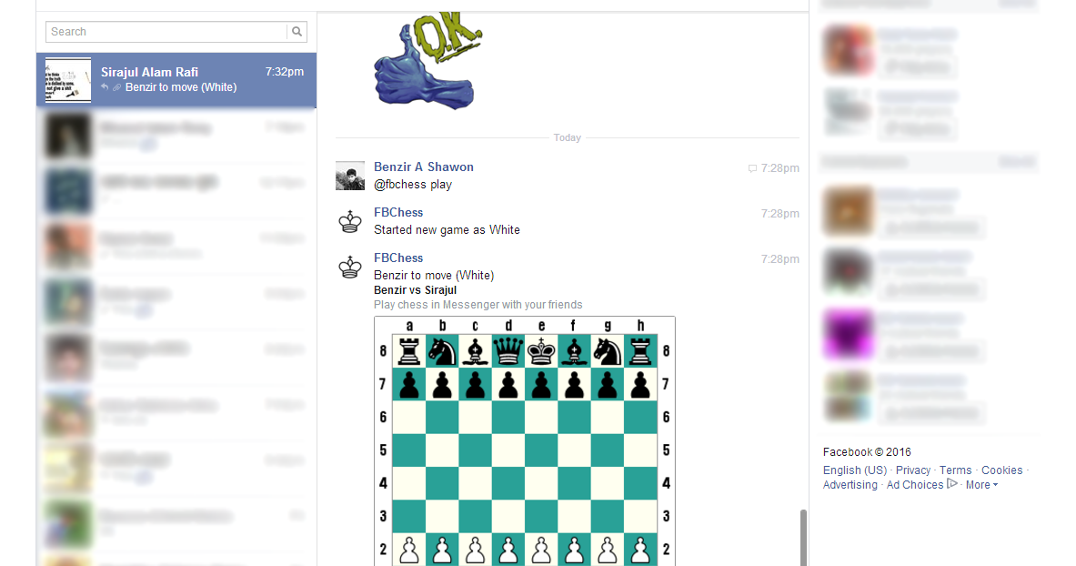 How to Play Hidden Chess Game Inside Facebook Messenger Benzir