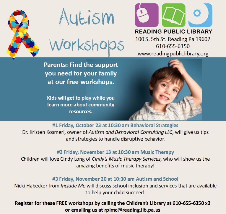 Reading Public Library Children's Department Autism