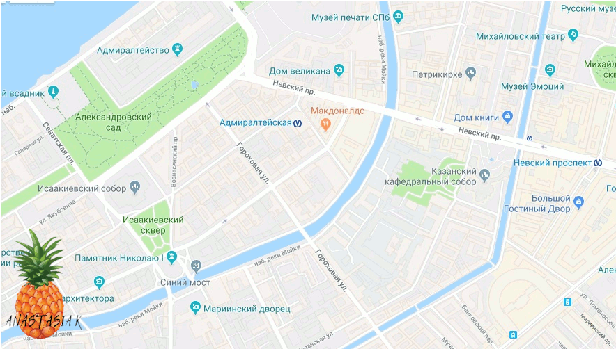 Маршрут от Казанского собора до Исаакиевского. Метро до Исаакиевского собора в Санкт-Петербурге на карте.